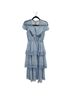 Self-Portrait 100% Polyester Blue Casual Dress Size 0 - photo 1