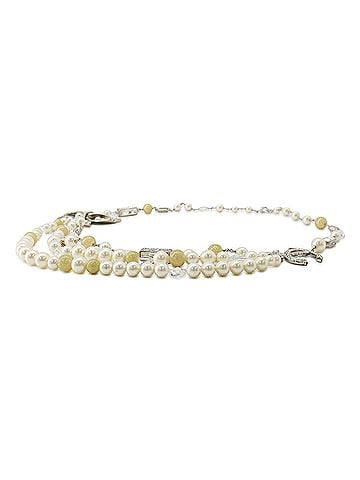 Chanel Chanel Necklace, Coco Mark Ribbon Motif, Rhinestones, Faux Pearl, 08 P CHANEL NECKLACE (view 2)