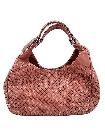Bottega Veneta Bottega Veneta Campana Intrecciato Handbag, Leather, Pink (view 2)