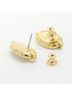 Hermès 100% Other Tan Hermes Mini Maillon 100052FE Earrings One size - photo 4