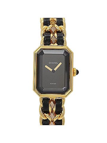 Chanel Chanel Premiere Large Size H0001 Women's Watch Black Gold Quartz (view 1)