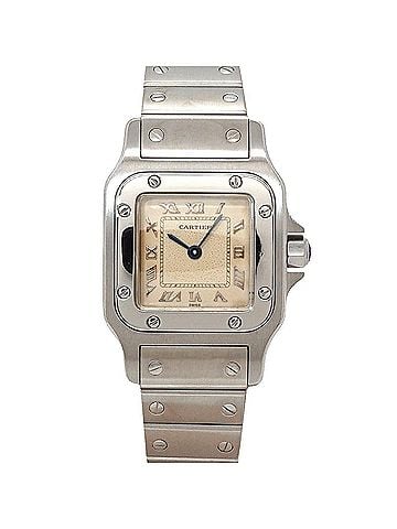 Cartier Cartier Santos Galbee SM W20024D6 Women's Watch, Ivory, Quartz Watch (view 1)