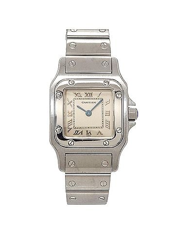 Cartier Cartier Santos Galbee SM W20024D6 Women's Watch, Ivory, Quartz Watch (view 1)