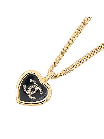 Chanel Chanel Necklace Coco Mark Heart F25 B ABG318 CHANEL Women's NECKLACE (view 1)