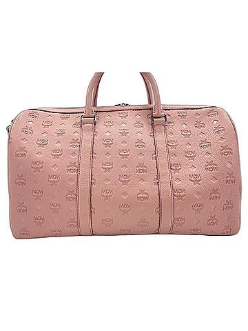 MCM MCM Weekend Bag Boston Leather Pink (view 2)