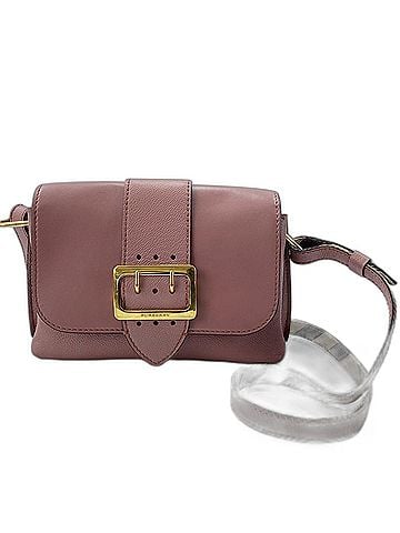 Burberry Burberry Small Buckle Crossbody Bag Shoulder Leather Pink (view 1)