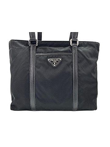Prada Prada tote bag, nylon, black (view 1)