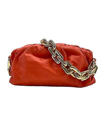 Bottega Veneta Bottega Veneta The Chain Pouch, Leather, Orange (view 1)