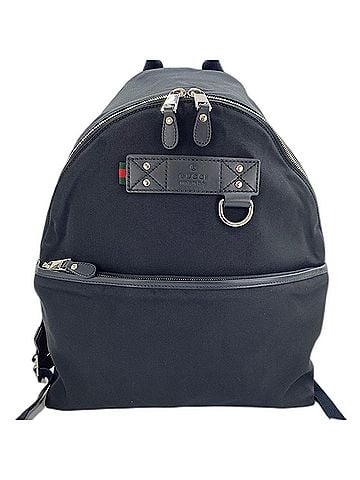Gucci Gucci GUCCI Backpack Nylon Black (view 2)