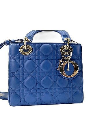 Christian Dior Christian Dior MY ABCDior Lady Handbag, Leather, Blue (view 1)