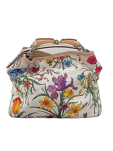 Gucci Gucci Canvas Floral Handbag, Multicolor (view 1)
