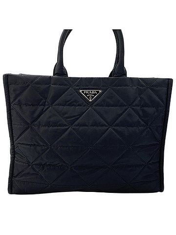 Prada Prada tote bag, nylon, black (view 2)