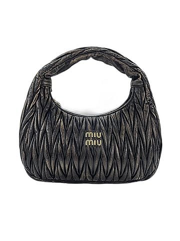 Miu Miu Miu Miu Miu Wonder Matelassé Handbag, Leather, Brown (view 2)