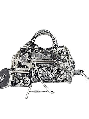 Balenciaga Balenciaga Neo Cagol XS 2-Way Handbag, Leather, White (view 1)
