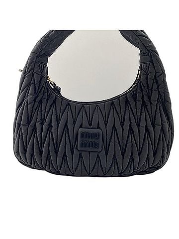 Miu Miu Miu Miu Miu Wonder Matelassé Handbag, Nylon, Black (view 2)