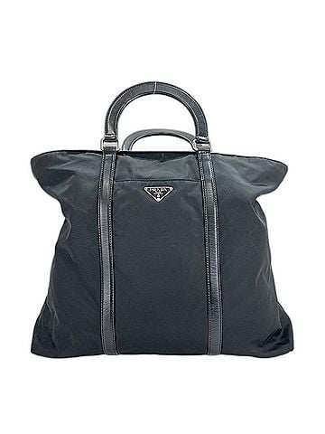 Prada Prada PRADA 2WAY Triangle Logo Boston Bag Black (view 2)