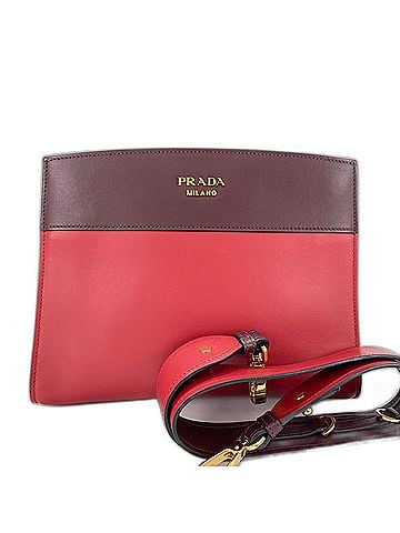 Prada Prada PRADA Shoulder Bag Leather Red (view 1)