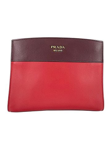 Prada Prada PRADA Shoulder Bag Leather Red (view 2)