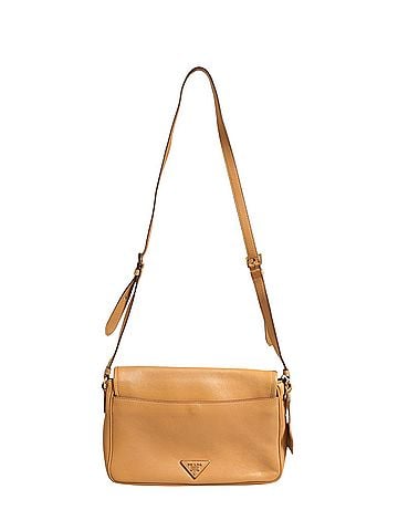 Prada Sidonie Beige Pebble Leather shoulder Women's bag (view 2)