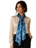Coach 100% Silk Print Blue Silk Scarf One size - photo 1