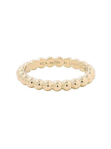 Van Cleef & Arpels Van Cleef &amp; Arpels Perlee Gold Pearl Ring, Medium, 18K Yellow Gold, VCARO3Y551. (Women's ring, Arpels) (view 1)