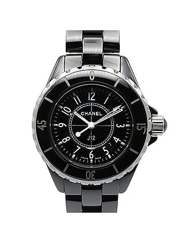 Chanel Chanel J12 Watch, Ceramic, Women's, Black, H0682 (view 1)
