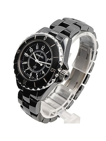 Chanel Chanel J12 Watch, Ceramic, Women's, Black, H0682 (view 2)