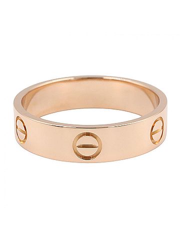 Cartier Cartier Love Ring, 18K Pink Gold (PG), Men's/Women's, Tone, B4084800 (view 2)