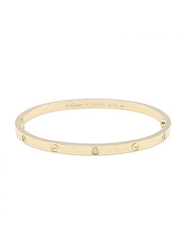 Cartier Cartier Love Bracelet Small 6PD Accessory 18K (Yellow Gold) Diamond Women's Gold Tone Clear B6047216 (view 1)