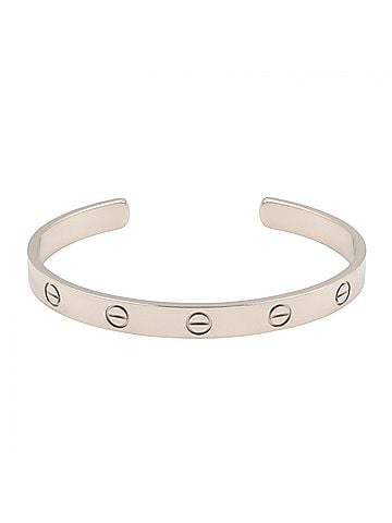 Cartier Cartier Love Open Bangle, 18K White Gold (WG), Women's Silver-tone Bangle Accessory (view 1)