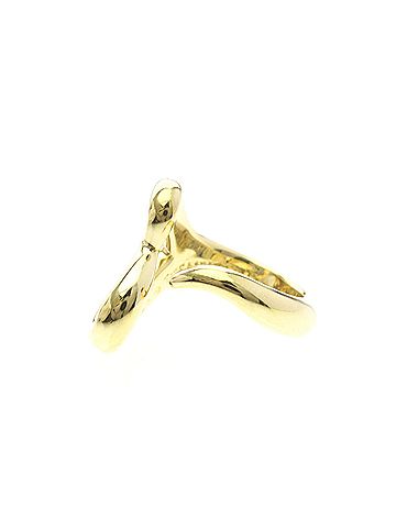 Tiffany & Co. Tiffany Open Heart Yellow Gold (18K) Fashion No Stone Band Ring Gold (view 2)