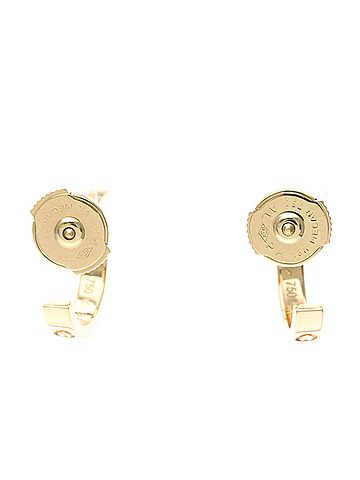 Cartier Cartier Baby Love Earrings No Stone White Gold (18K) Half Hoop Earrings Pink Gold (view 2)
