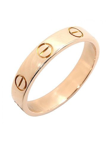 Cartier Cartier Mini Love Ring, 18K Pink Gold (PG), Women's Tone, B4085200 (view 1)