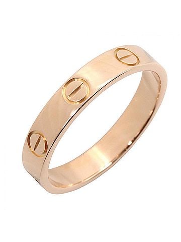 Cartier Cartier Mini Love Ring, 18K Pink Gold (PG), Women's Tone, B4085200 (view 1)