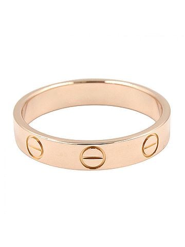 Cartier Cartier Mini Love Ring, 18K Pink Gold (PG), Women's Tone, B4085200 (view 2)