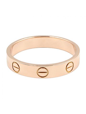 Cartier Cartier Mini Love Ring, 18K Pink Gold (PG), Women's Tone, B4085200 (view 2)
