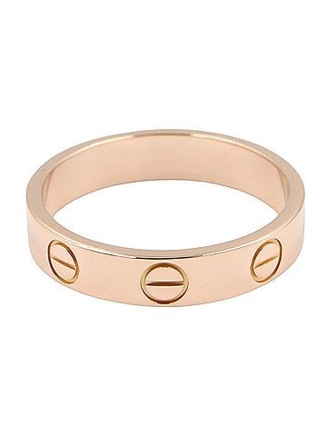 Cartier Cartier Mini Love Ring, 18K Pink Gold (PG), Women's Tone, B4085200 (view 2)