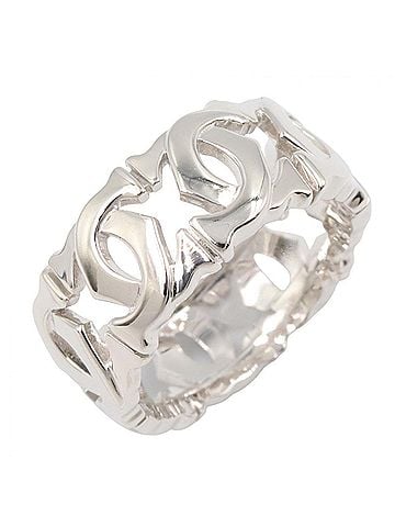 Cartier Cartier Entrelacés Ring, 18K White Gold (18KWG), Women's Silver Tone (view 1)
