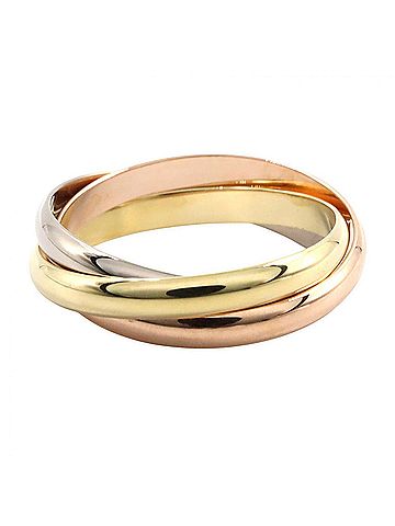 Cartier Cartier Trinity Ring SM - Ring/Finger Jewelry 18K (Yellow Gold), 18KWG (White 18KPG (Pink Gold) Women's Gold/Silver Tones B4235100 (view 2)