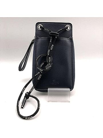 Valentino Garavani VALENTINO GARAVANI Neck Wallet, Navy (view 2)