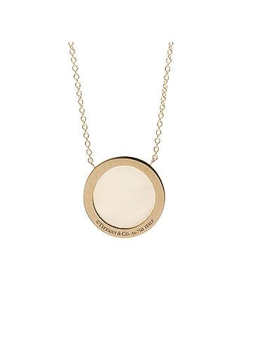 Tiffany & Co. Tiffany TTWO Circle Necklace With Diamonds Pink Gold (18K) Diamond Men,Women Fashion Pendant Necklace (Pink Gold) (view 2)
