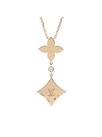 Louis Vuitton Louis Vuitton Star Blossom Pendant Q94676 Pink Gold (18K) Diamond,Mother Of Pearl Women,Men Fashion Necklace (Pink Gold) (view 2)