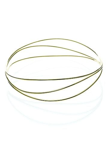 Tiffany & Co. Tiffany Wave 3 Row Bracelet Yellow Gold (18K) No Stone Men,Women Necklace (view 2)