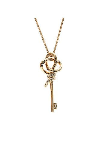 Tiffany & Co. Tiffany Knot Key Diamond Necklace White Gold (18K) Diamond Men,Women Fashion Pendant Necklace (Pink Gold) (view 1)