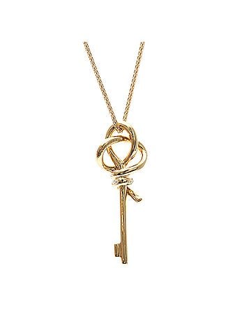 Tiffany & Co. Tiffany Knot Key Diamond Necklace White Gold (18K) Diamond Men,Women Fashion Pendant Necklace (Pink Gold) (view 2)