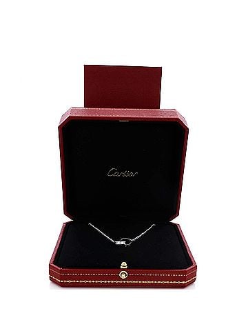 Cartier Love Interlocking Necklace 18K White Gold (view 2)
