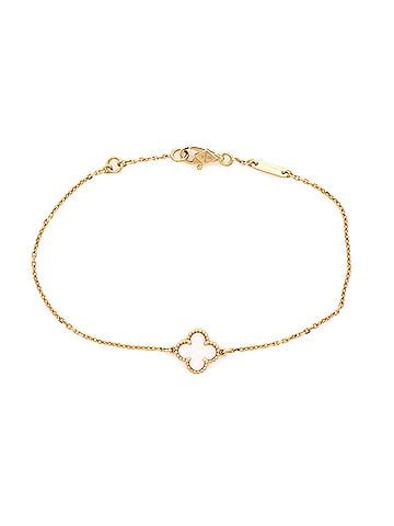 Van Cleef & Arpels Sweet Alhambra Bracelet 18K Yellow Gold and Mother of Pearl (view 1)