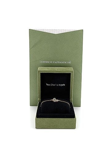 Van Cleef & Arpels Sweet Alhambra Butterfly Bracelet 18K Yellow Gold and Mother of Pearl (view 2)