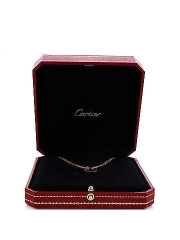 Cartier 2 Diamonds Love Pendant Necklace 18K Rose Gold and Diamonds (view 2)