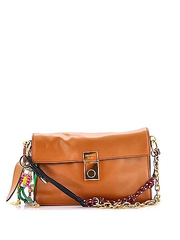 Prada Charms Soft Sound Bag Leather Small (view 1)